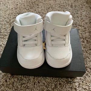 Infant white Air Jordans